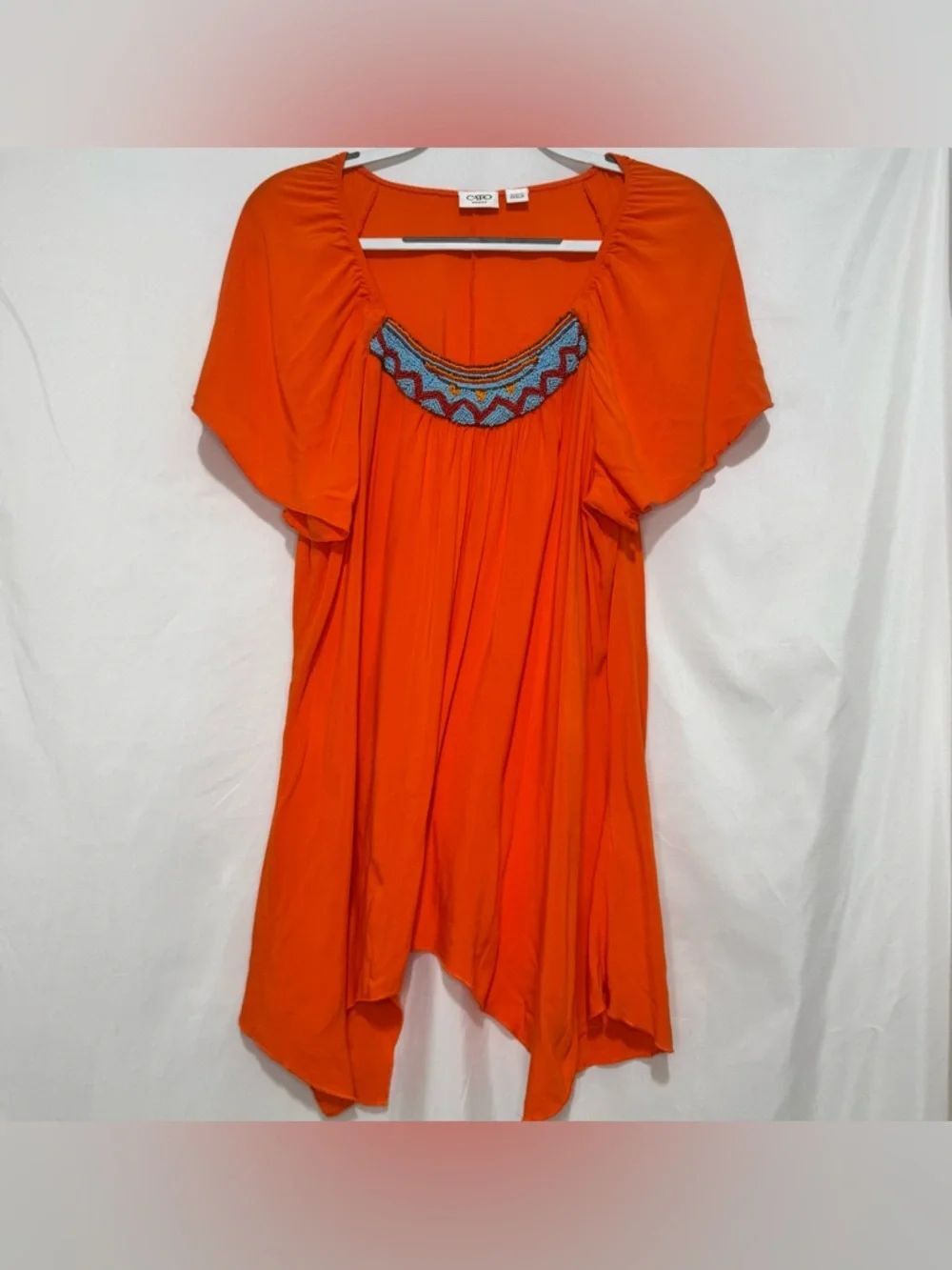 Cato Bright Orange Blouse